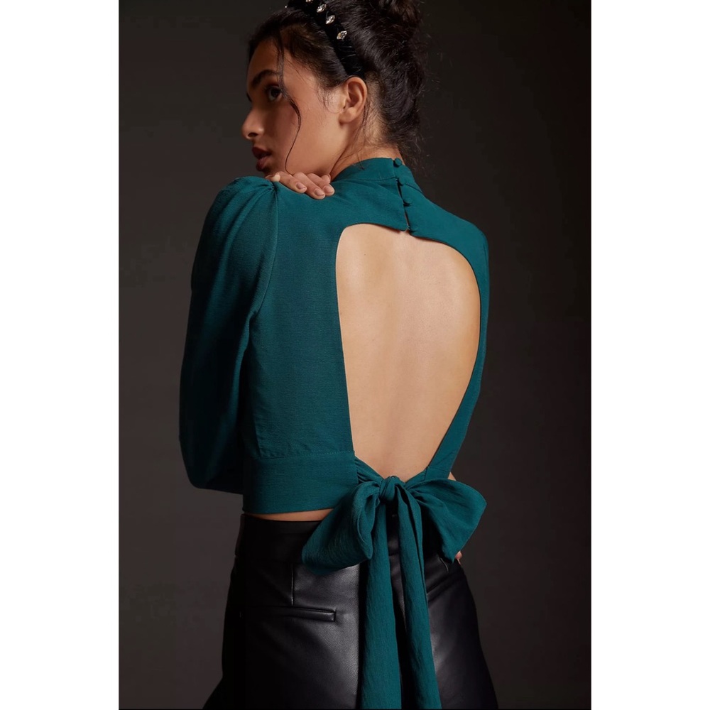 Anthropologie Maeve Open-Back Blouse NWT Size 16 (XL)